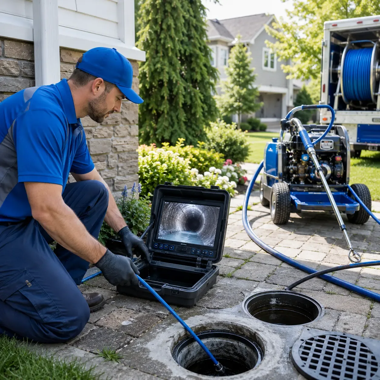Outdoor drain cleaning professionals serving London, WV